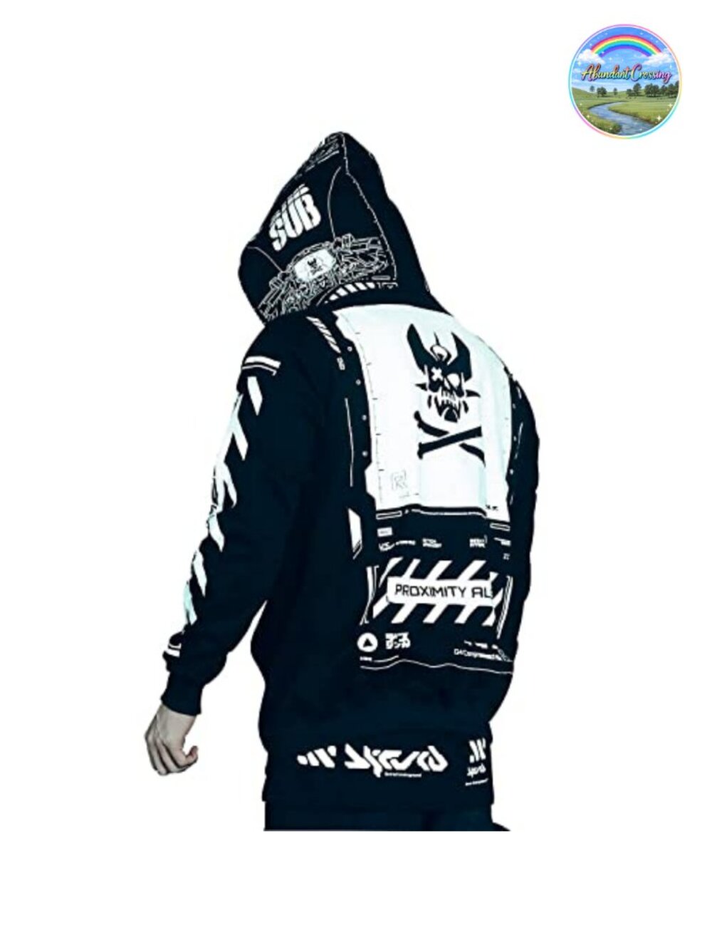 Cyberpunk Graphic Zip Up Men's Hoodie Heavy Duty Cotton